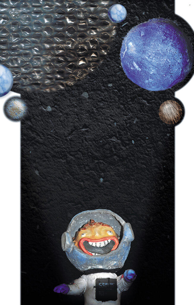 Neil Hughes Puppet Illustration | Space Kid